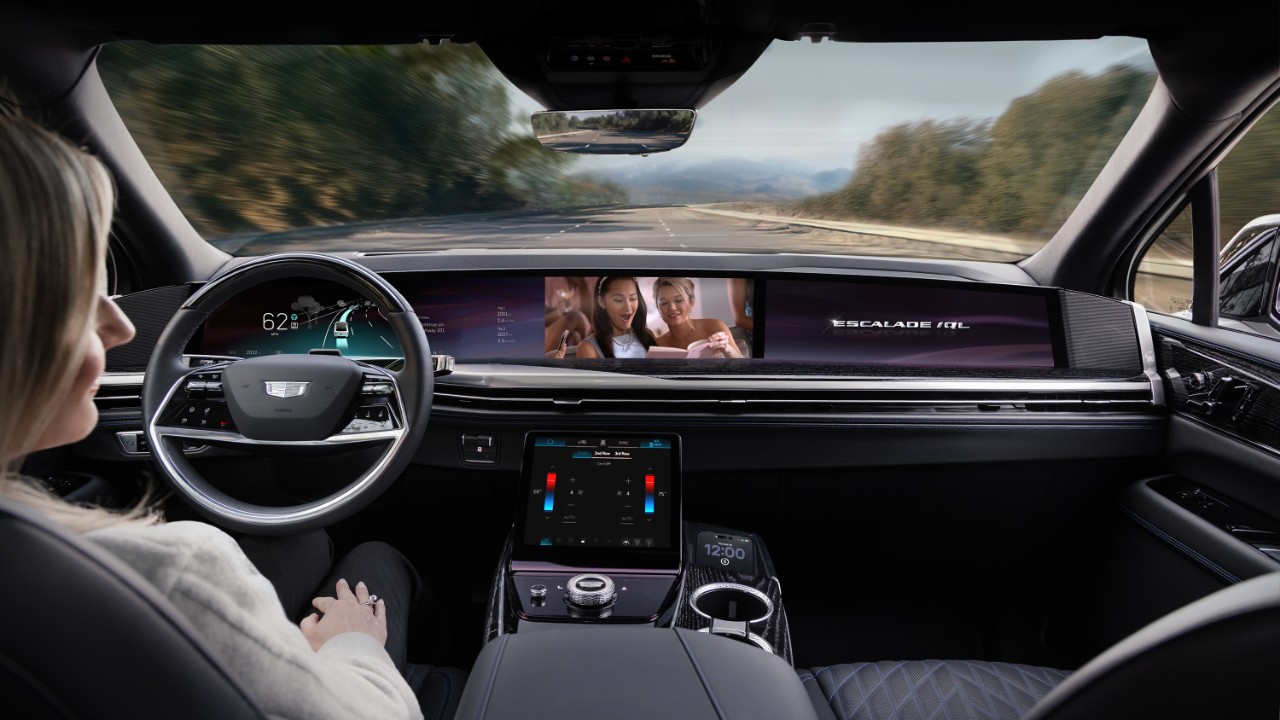 2028 Cadillac Escalade IQL simulated images.