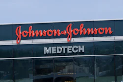 An exterior view of Johnson & Johnson MedTech's office in Santa Clara, California, in April 2022.