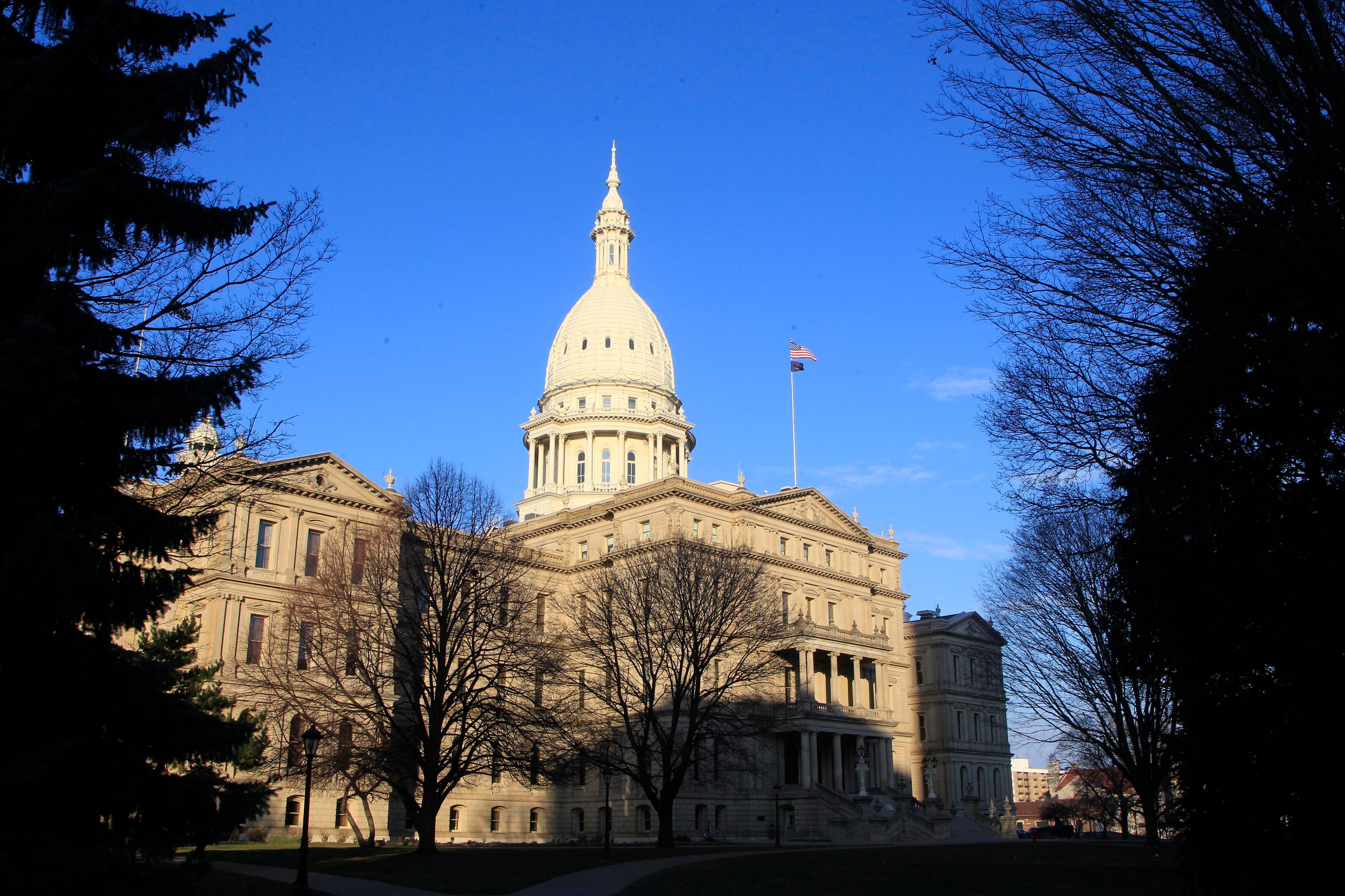 The state Capitol building is seen on Dec. 12, 2012, in Lansing, Mich.