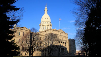 The state Capitol building is seen on Dec. 12, 2012, in Lansing, Mich.