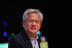 Nvidia CEO Jensen Huang speaks during a press conference at the Asia-Pacific Economic Cooperation (APEC) CEO summit in Gyeongju, South Korea, Friday, Oct.31, 2025