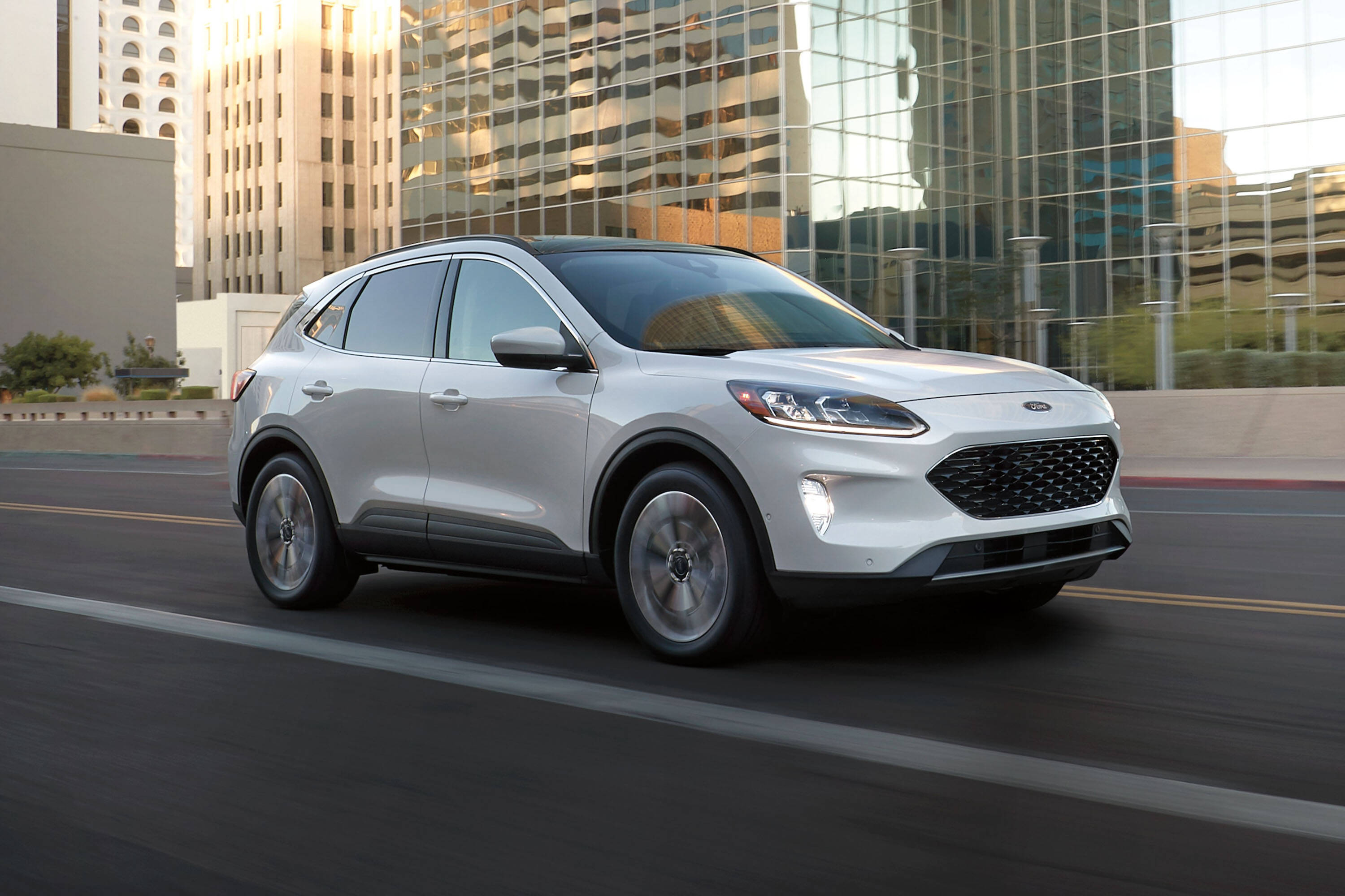 This photo provided by Ford shows the Escape, a compact SUV available as a hybrid on the used market for less than $25,000.