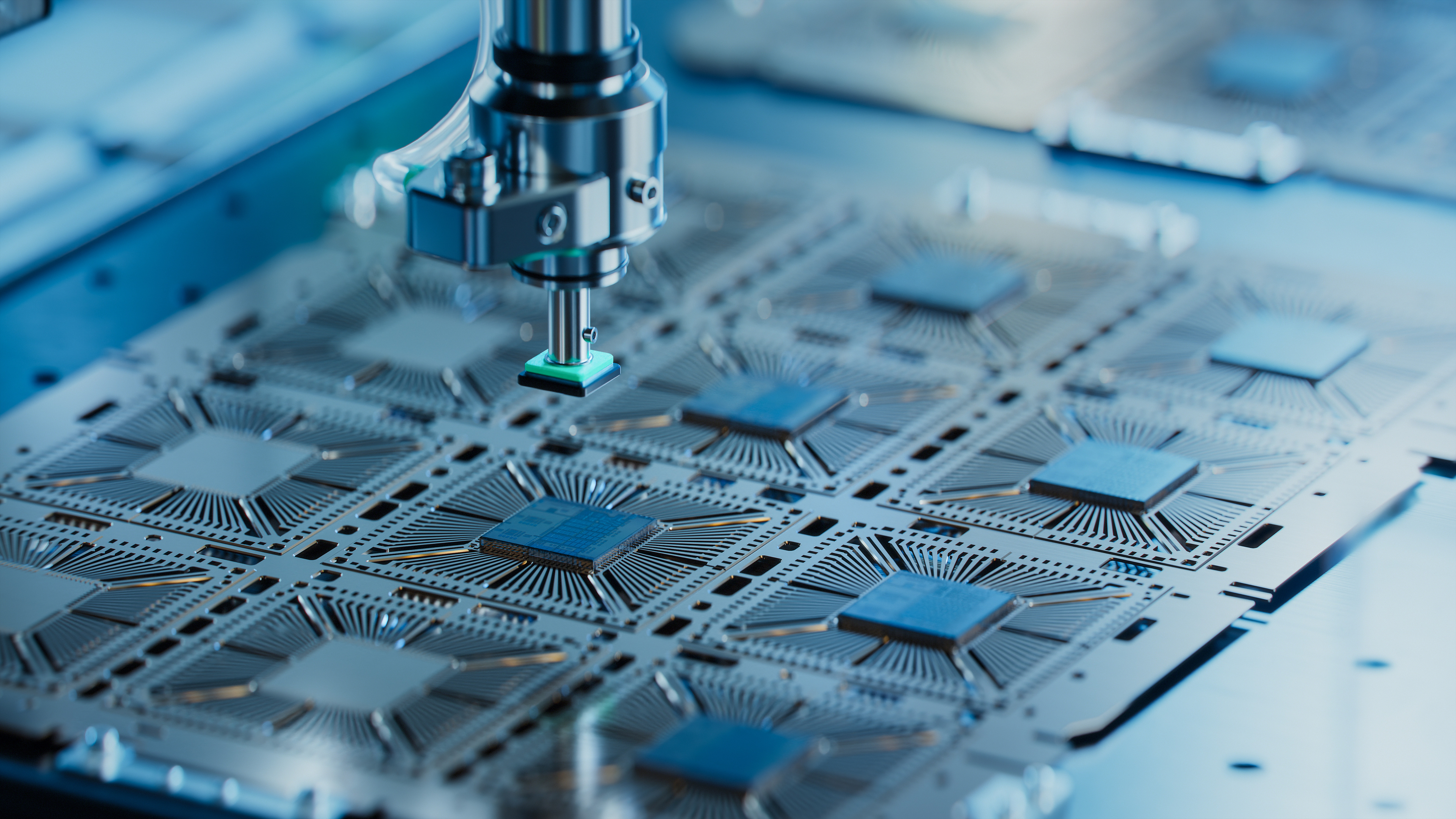 Semiconductor packaging process.