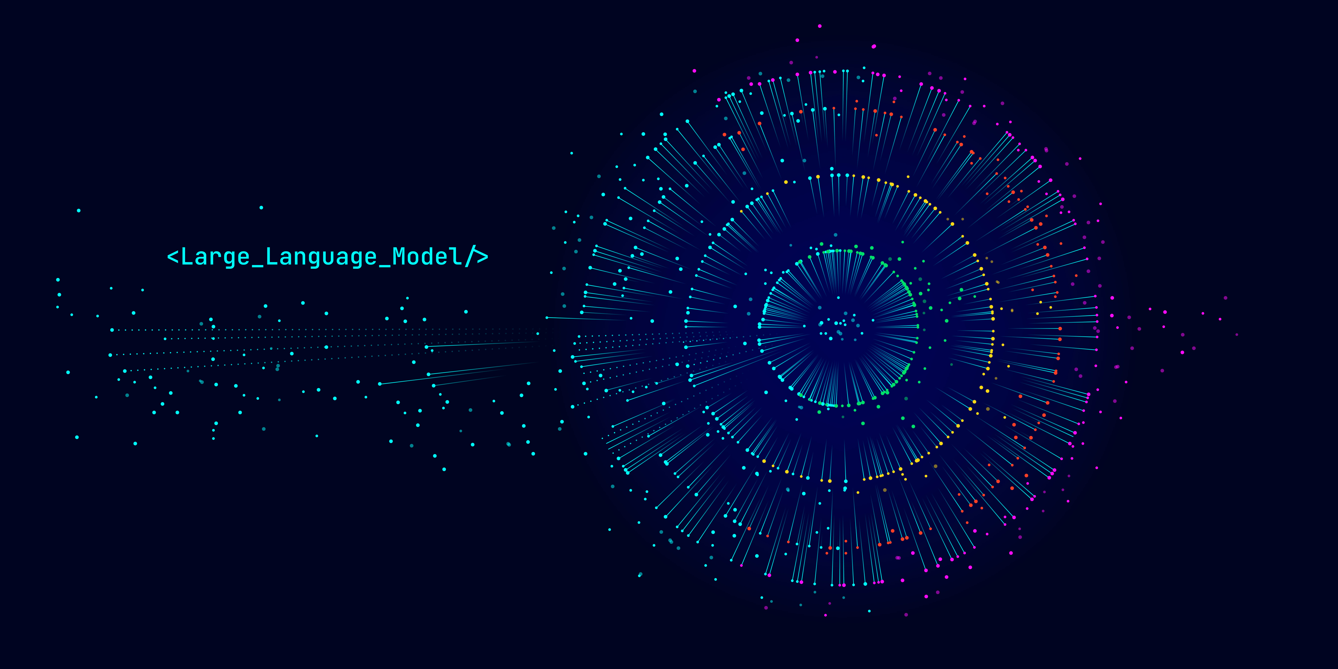 Large language model graphic.