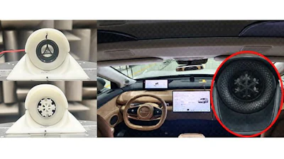 The prototype of the fractal metasurface was molded and then tested in a car speaker.