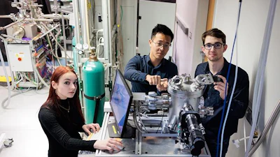 Researchers in the lab of Asst. Prof. Shuolong Yang at the University of Chicago Pritzker School of Molecular Engineering have built a “self-driving” lab system that can adjust temperature, composition and timing of the process of making thin metal films for technologies, using robotics and artificial intelligence to decide the next best step without waiting for a human.