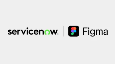 ServiceNow and Figma corporate logos.
