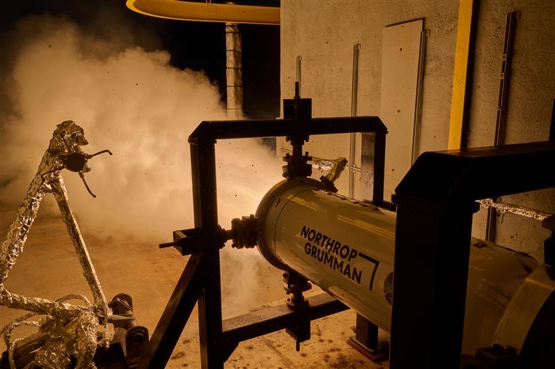 Northrop Grumman's static fire test.