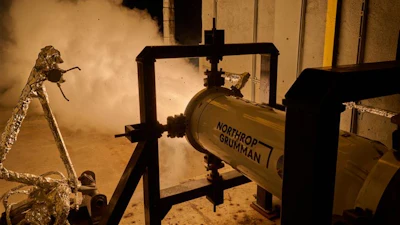 Northrop Grumman's static fire test.