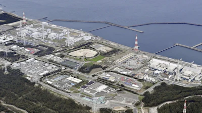 The Kashiwazaki-Kariwa plant in Kashiwazaki, Niigata prefecture, northern Japan, on April 2021.