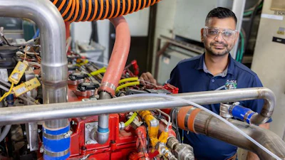 Dr. Vickey Kalaskar and the SwRI team have pioneered a groundbreaking testing methodology to tackle stochastic pre-ignition (SPI) in heavy-duty hydrogen-fueled engines (H2-ICEs).