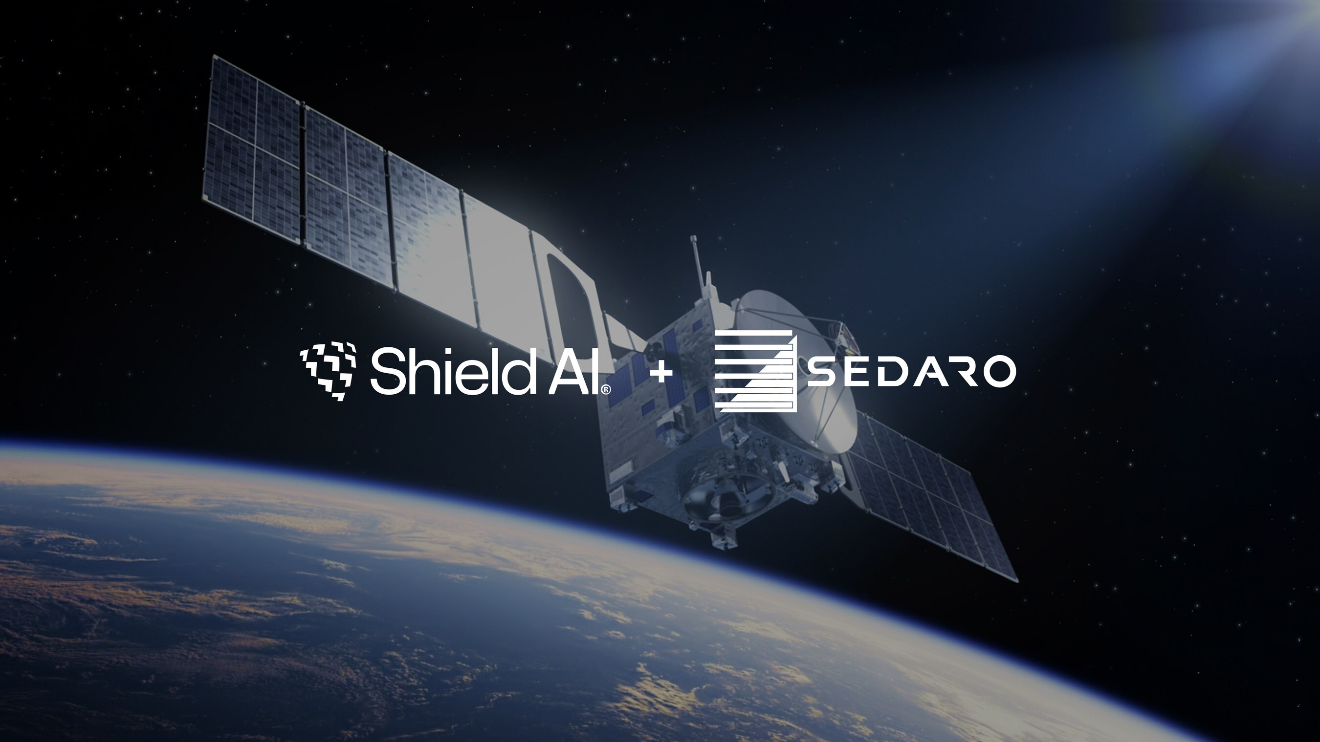Shield AI and Sedaro announcement graphic.