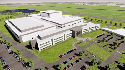 A rendering of the new Lilly facility in Lehigh Valley, Pennsylvania.