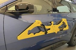 With the new T25 High Speed Head for the Stratasys F770, Subaru is able to build parts, prototypes and tools like this positioning tool to attach side body moldings.
