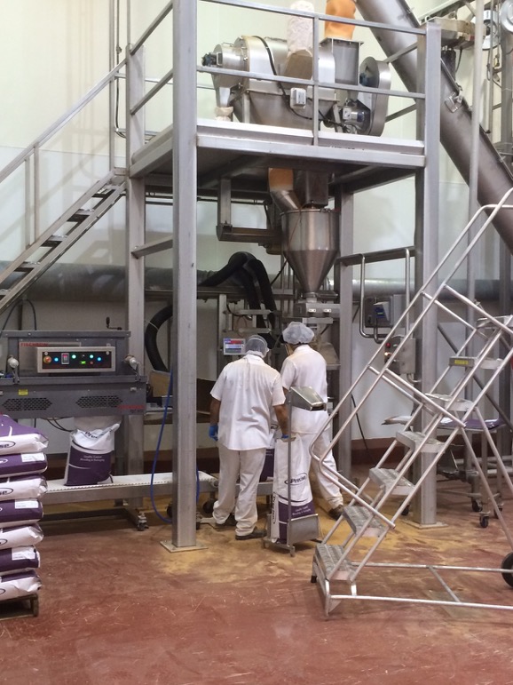 A RotoClone W dust extraction system from AAF International in use at an industrial facility.