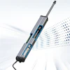 Technical cross-section of a sleek metallic device with internal components