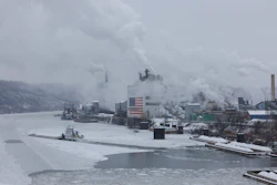 A barge departs along the Monongahela River from U.S. Steel's Clairton Coke Works in Clairton, Pa., on Sunday, Feb. 1, 2026.