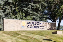 Molson Coors sign in Milwaukee, Aug. 2024.