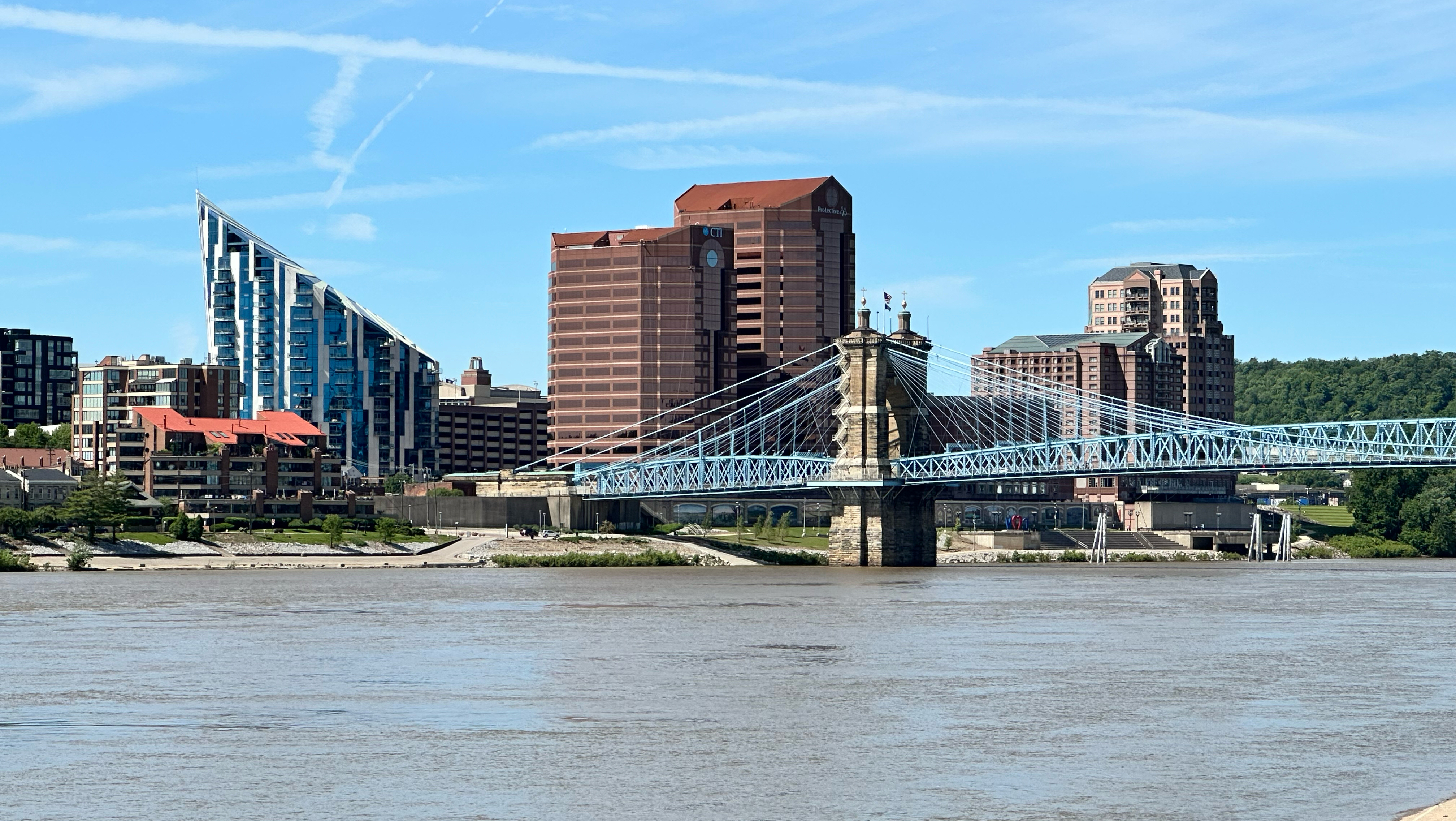 The Ohio River near Covington, Ky.