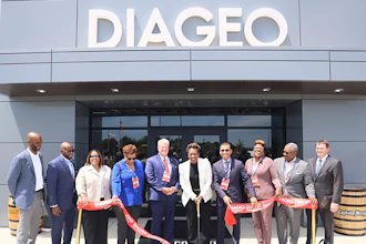 Diageo Opens New State Of The Art Manufacturing Facility Montgomery Ribbon Cutting Image