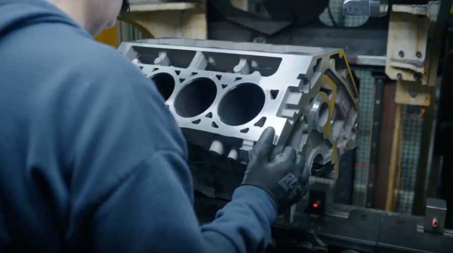 GM's Saginaw Metal Casting Operations makes engine blocks and heads used in full-size pickup trucks.