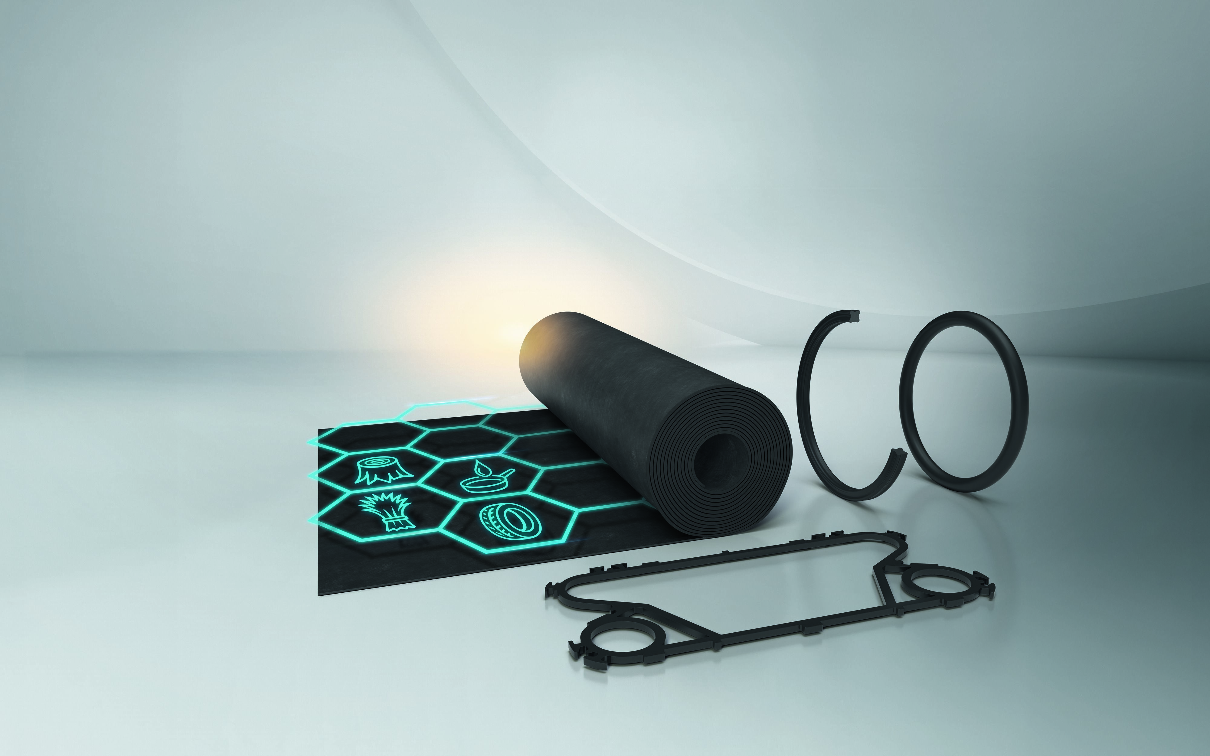 Parts made from Trelleborg's two ethylene propylene diene monomer (EPDM) rubber grades with up to a 55 percent lower product carbon footprint (PCF).