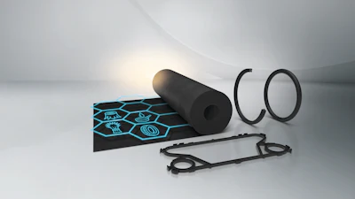 Parts made from Trelleborg's two ethylene propylene diene monomer (EPDM) rubber grades with up to a 55 percent lower product carbon footprint (PCF).
