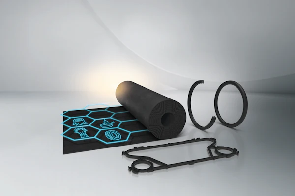 Parts made from Trelleborg's two ethylene propylene diene monomer (EPDM) rubber grades with up to a 55 percent lower product carbon footprint (PCF).