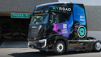Toyota and Hyroad will deploy 40 hydrogen fuel cell Class 8 commercial trucks in Southern California.