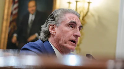 Interior Secretary Doug Burgum testifies during the House National Resources Committee on the budget request for the Interior Department on Capitol Hill, Wednesday, May 13, 2026, in Washington.