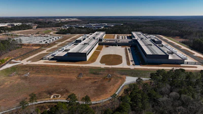 Meta's Stanton Springs Data Center is visible Jan. 13, 2026, in Newton County, Ga.