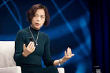 Computer scientist Fei-Fei Li speaks during the Clinton Global Initiative, Sept. 24, 2024, in New York.