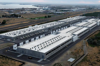 Amazon Web Services data center is visible on Aug. 22, 2024, in Boardman, Ore.