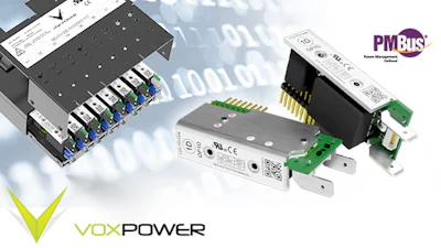 Vox Power recently extended the NEVO+ series output module range by adding digital control capability with a PMBus 1.2 compatible interface, enabling seamless integration into embedded systems via I²C.