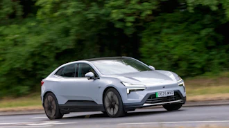 The Polestar 4 electric car.