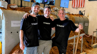 Traysar founders (left to right) Yadin Soffer, Asher Katz and Gilad Adin.