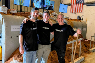 Traysar founders (left to right) Yadin Soffer, Asher Katz and Gilad Adin.