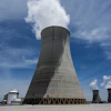 Cooling tower three with one and two in the background operate at the nuclear reactor facility at the Alvin W. Vogtle Electric Generating Plant, May 31, 2024, in Waynesboro, Ga.