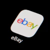 The eBay app icon is seen on a smartphone, Feb. 28, 2023, in Marple Township, Pa.