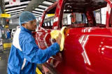 General Motors Wentzville Assembly paint shop employees Friday, July 24, 2026 as GM announces an approximately $157 million investment at Wentzville Assembly focused on paint and modernization work at the site in Wentzville, Missouri.