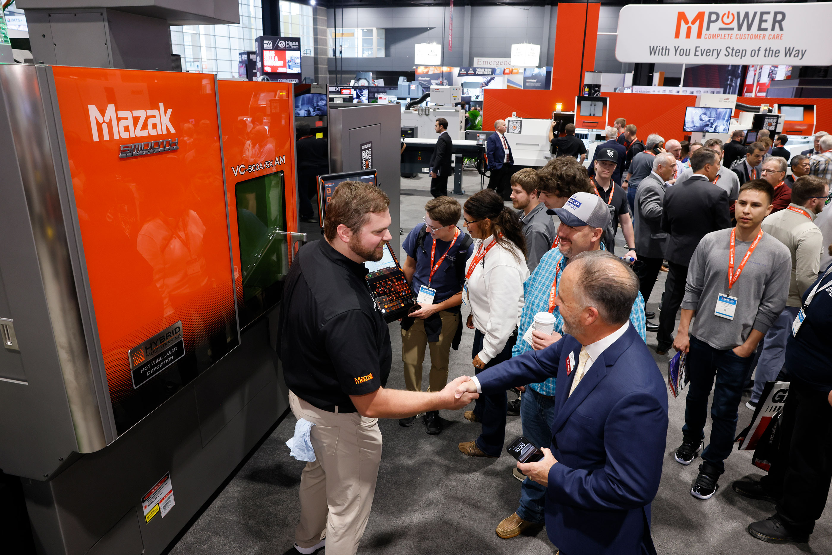 The Mazak booth at IMTS 2024.