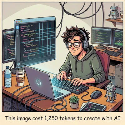 AI usage in engineering is soaring - and so is the token bill. (Image generated with AI, cost: 1,250 tokens)