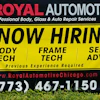 A now hiring sign is seen in front of an auto body shop in Chicago, June 25, 2026.