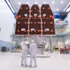 This photo provided by NASA shows technicians connecting the inner and outer segments of NASA's Nancy Grace Roman Space Telescope, Nov. 25, 2025, at NASA’s Goddard Space Flight Center in Greenbelt, Md.