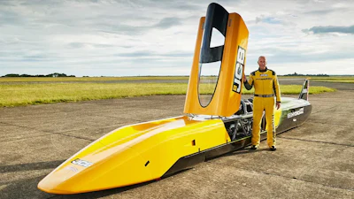 Jcb Hydromax With Driver Wing Commander Andy Green Obe At Raf Wittering 21x9