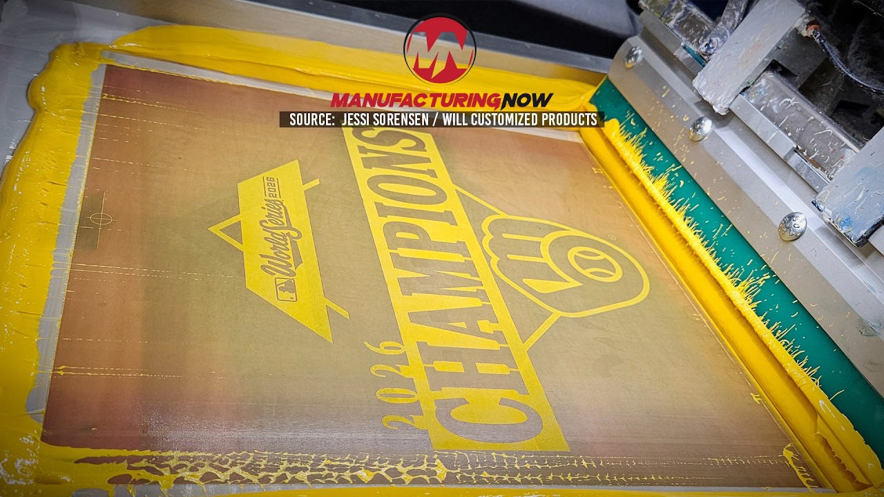 Whirlpool branded appliance component with yellow protective packaging in manufacturing facility